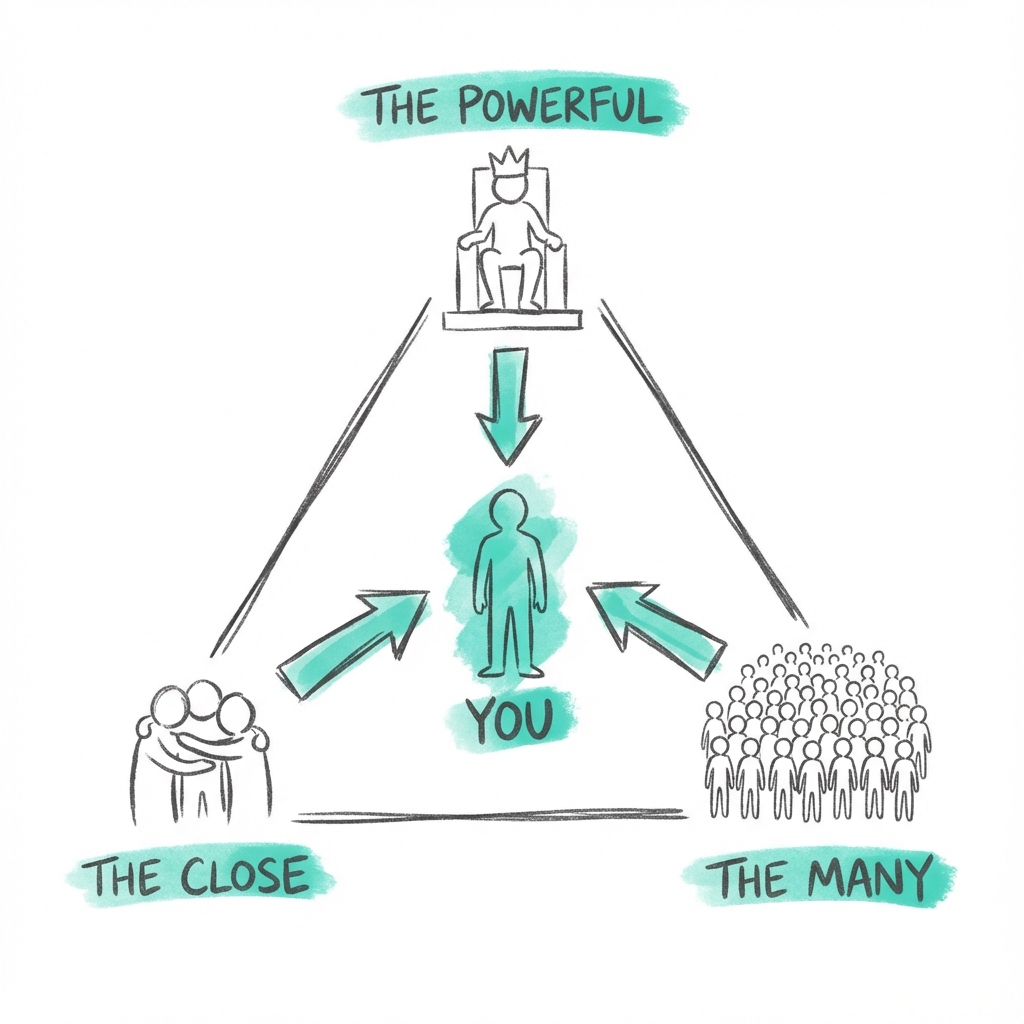 Social Influence: we are pulled toward the habits of those close to us, the majority of the tribe, and those we perceive as powerful
