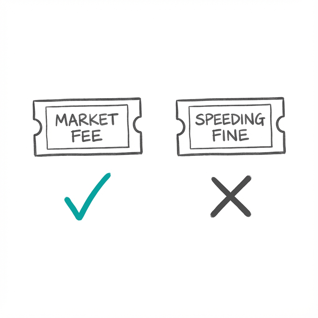 Fee vs. Fine: re-framing market volatility as a 'Market Fee' for admission rather than a 'Speeding Fine' for a mistake