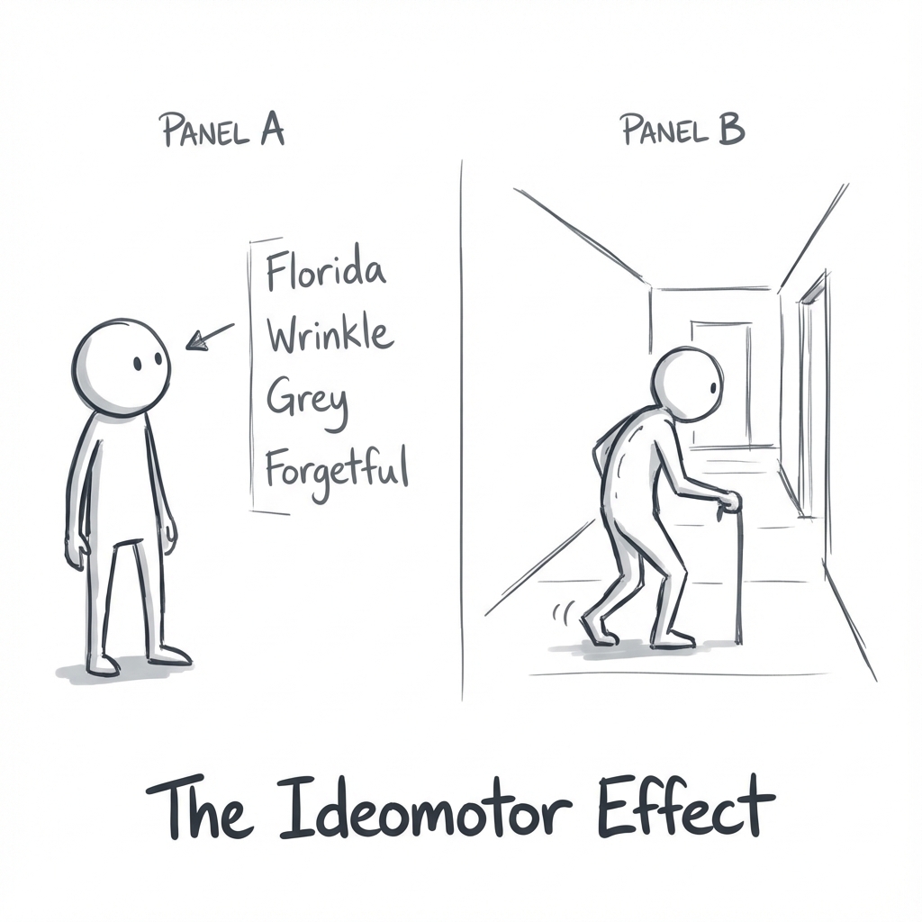 The Priming Walk: how unconscious exposure to words (System 1) can dictate physical behavior without the subject's awareness