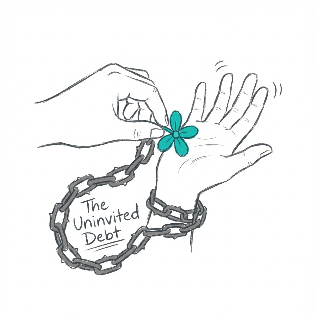 The Uninvited Debt: how an unwanted gift creates an invisible, heavy chain of obligation that traps the recipient