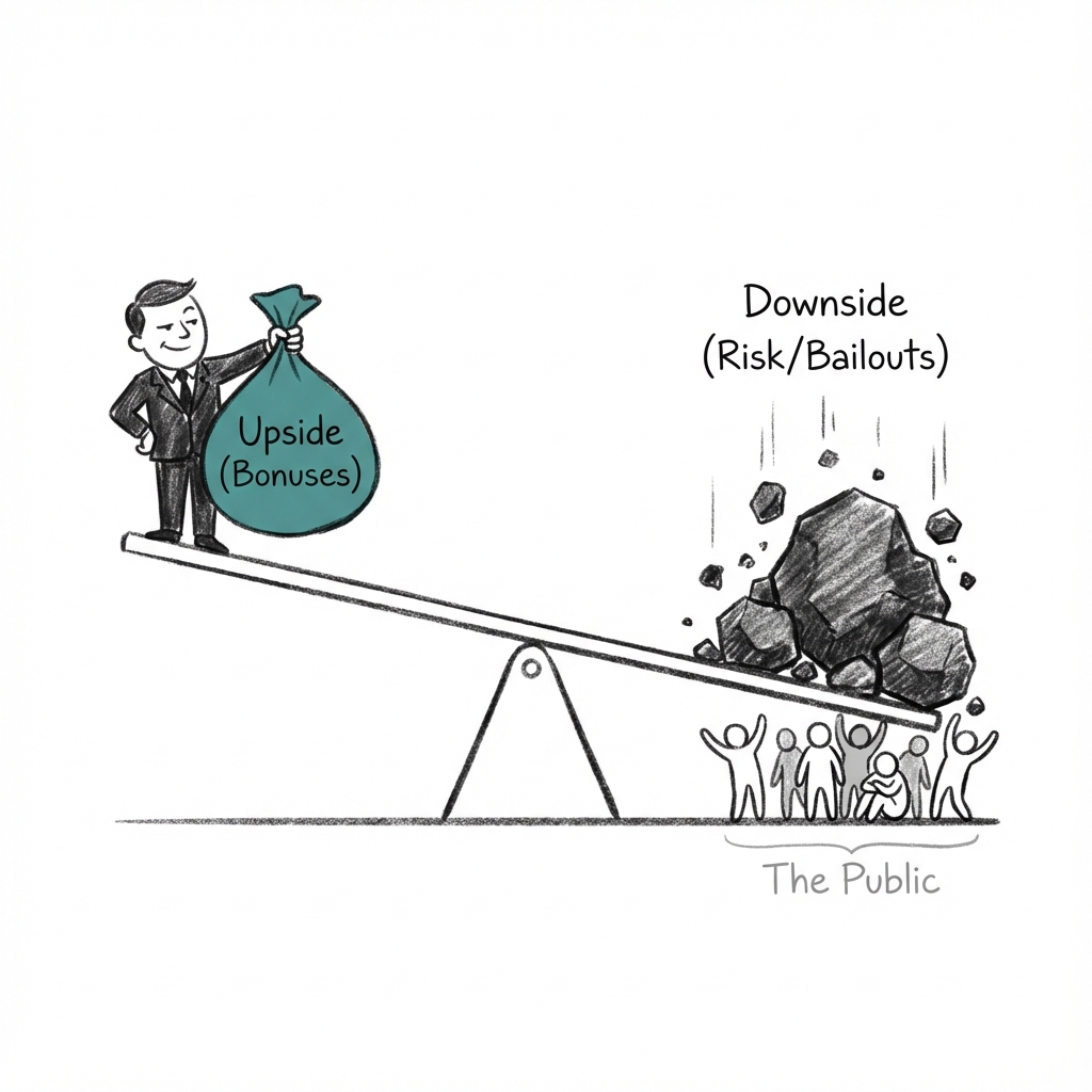 The Bob Rubin Trade: how an asymmetric transfer of fragility allows elites to keep the upside while the public bears the downside