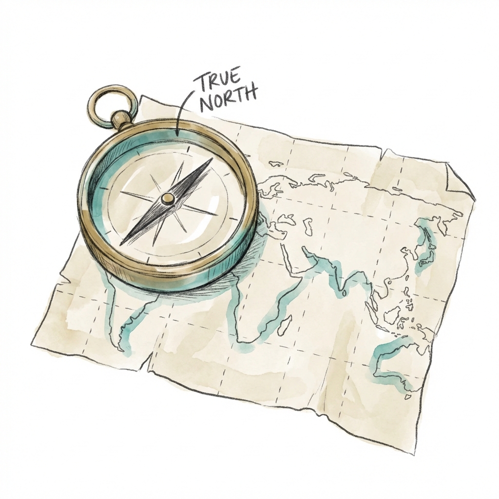 Paradigms and Principles: the 'compass' of unchanging principles provides the core stability that 'maps' of perception cannot